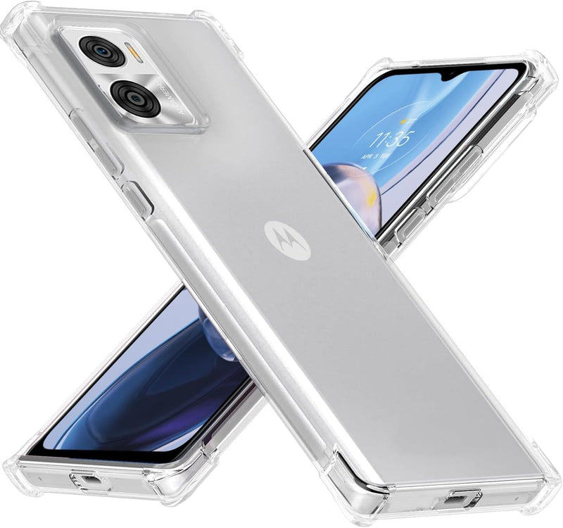 Cargue la imagen en el visor de la galería, Motorola Moto E22/E22i - AirPillow Cushion Transparent Soft Clear TPU Four Corners Protective Case - Polar Tech Australia
