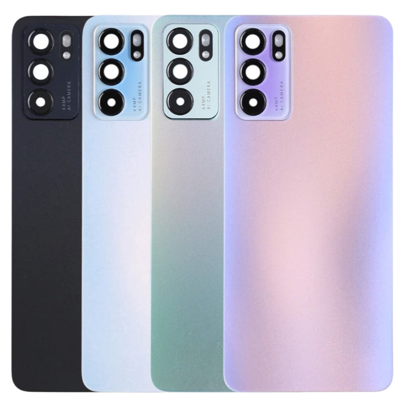 Chargez l&#39;image dans la visionneuse de la galerie, [With Camera Lens] OPPO Reno6 5G (CPH2251) - Rear Back Battery Cover Panel - Polar Tech Australia
