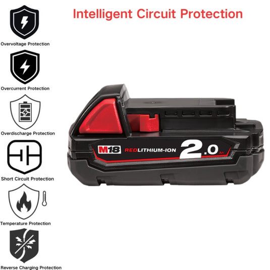 [M18B2]Genuine Original Milkwaukee 18V - Replacement Electrical Tool Li-ion Battery