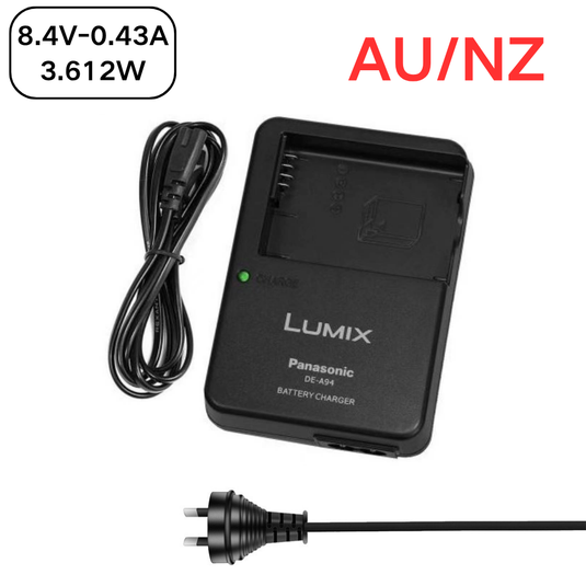 [DE-A94][8.4V-0.43A] Panasonic DMW-BLD10 / DMW-BLD10E LUMIX DMC-G3 DMC-GF2 DMC-GX1 Series - Camera Charger Power Supply Adapter