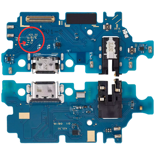 Samsung Galaxy A25 5G (SM-A256) Charging Port & Mic Sub Board With Headphone Jack - Polar Tech Australia