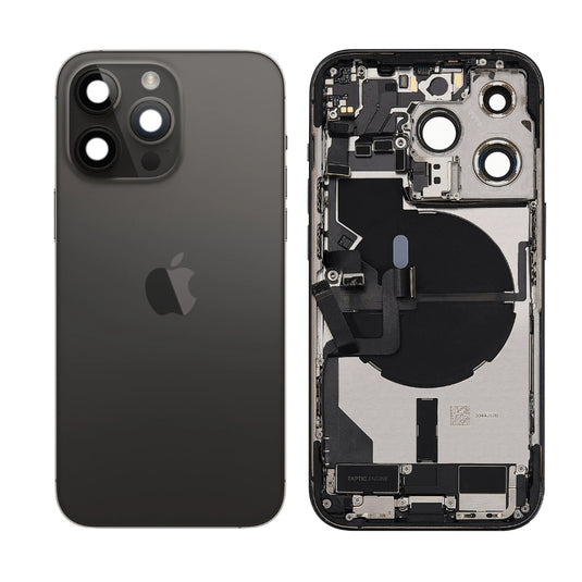[With Built-in Parts] Apple iPhone 14 Pro - Rear Back Glass Middle Frame Housing (US Verson)
