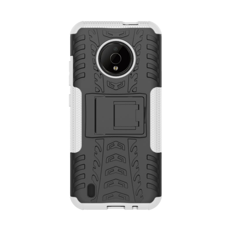 Load image into Gallery viewer, Nokia C200 - Tire Texture TPU + PC Phone Case with Holder
