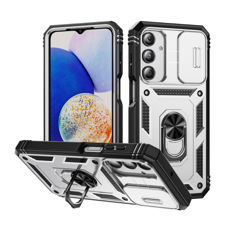 Chargez l&#39;image dans la visionneuse de la galerie, Samsung Galaxy A17 (SM-A176) - Sliding Camshield TPU + PC Phone Case with Holder
