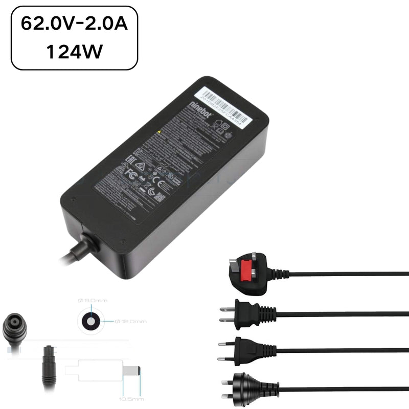 Cargue la imagen en el visor de la galería, [124W/62.0V-2.0A] Segway Ninebot Segway GT1  GT2 Series - eKickScooter Standard Charger
