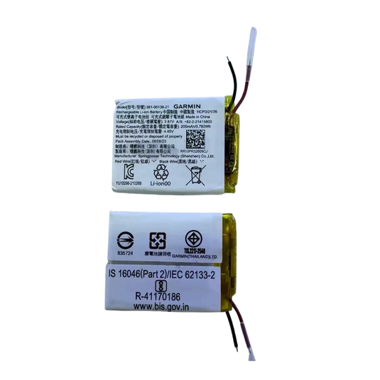 [361-00136-21] Garmin Watch Garmin Venu SQ2 Series - Replacement Battery - Polar Tech Australia