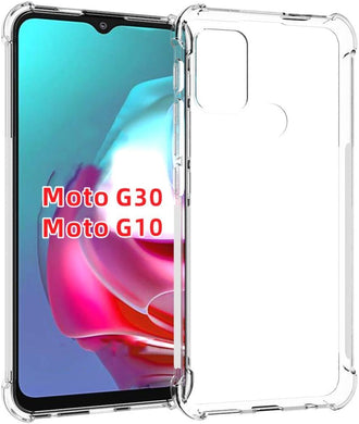 Motorola Moto G10/Moto G20/Moto G30/Moto G10 Power - AirPillow Cushion Transparent Soft Clear TPU Four Corners Protective Case - Polar Tech Australia