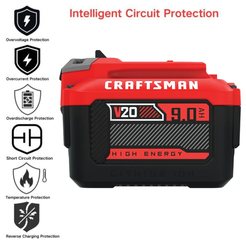 Chargez l'image dans la visionneuse de la galerie, [CMCB209] Genuine Original Craftsman 20V 9.0A - Replacement Electrical Tool Li-ion Battery - Polar Tech Australia
