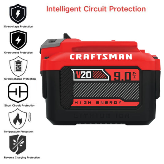 [CMCB209] Genuine Original Craftsman 20V 9.0A - Replacement Electrical Tool Li-ion Battery - Polar Tech Australia