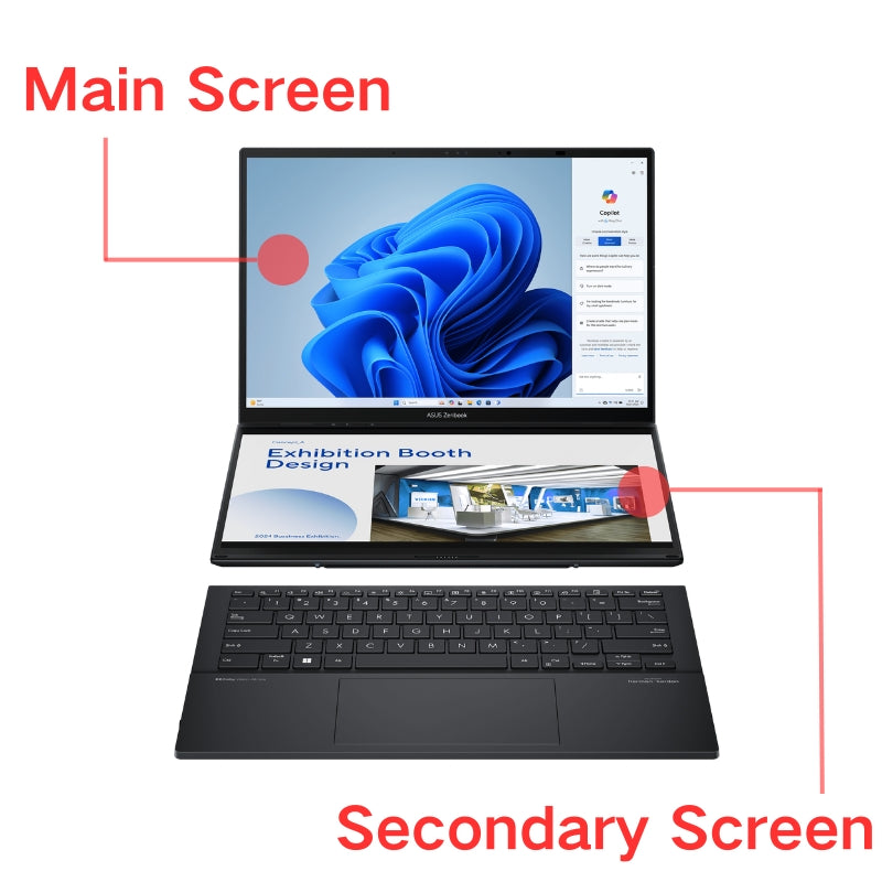 Load image into Gallery viewer, ASUS Zenbook Duo UX8406MA UX8406CA 14&quot; 14 Inch Series - Laptop OLED LCD Touch Digitizer Screen Display Assembly - Polar Tech Australia

