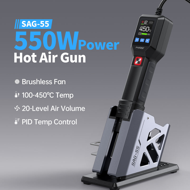 Cargue la imagen en el visor de la galería, [SAG-55] FNIRSI Intelligent 550W Hot Air Gun
