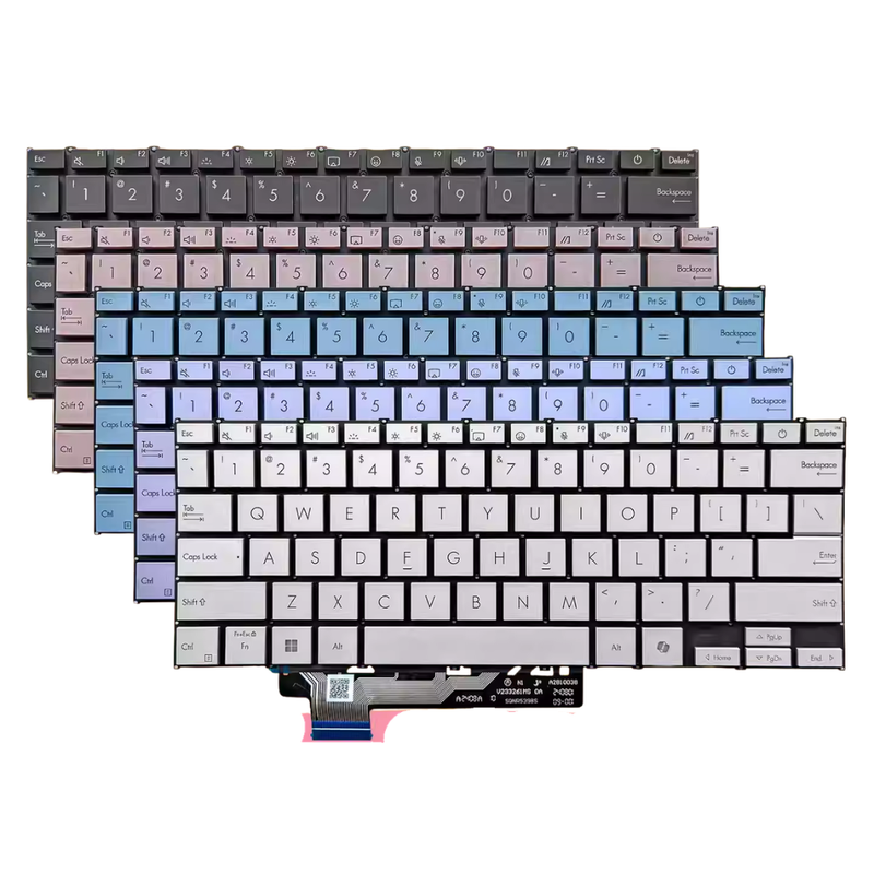 Chargez l'image dans la visionneuse de la galerie, ASUS Zenbook A14 UX3407 UX3407Q S3407Q 14" 14.0 Inch Series - Laptop Keyboard With Backlit US English Layout - Polar Tech Australia
