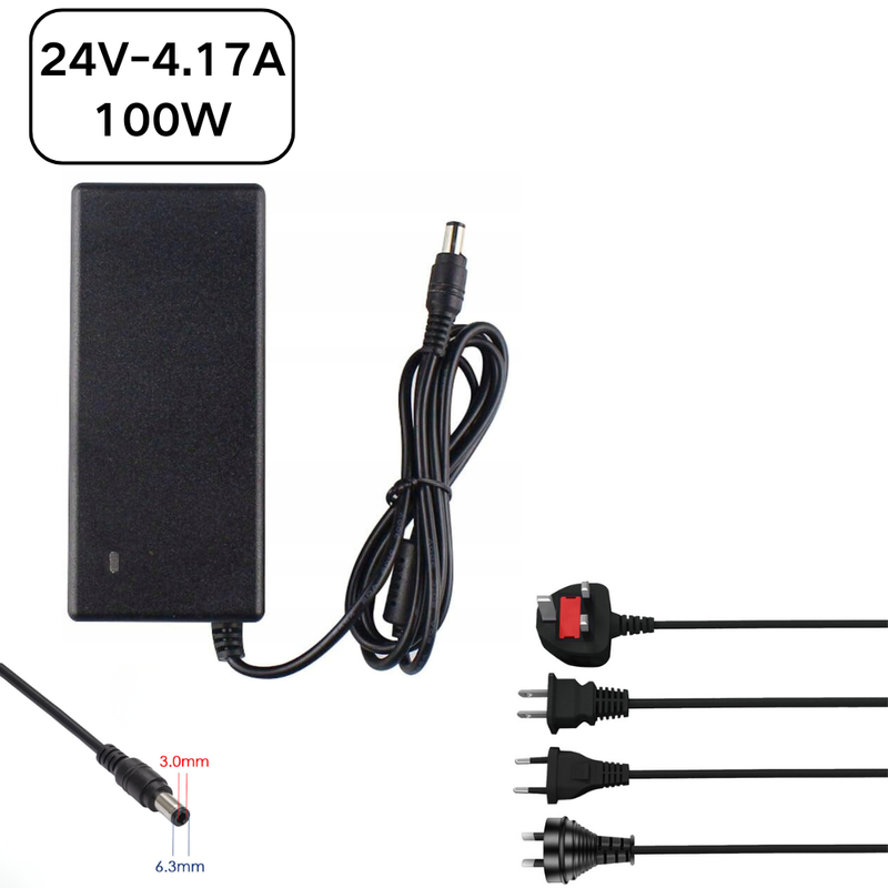 Load image into Gallery viewer, [OEM][24V-4.17A][6.3×3mm] For Zebra ZC300 GK420D GX430T GX420T GX420D HC100 ZD500R ZXP Series - DC Power Supply Adapter Charger

