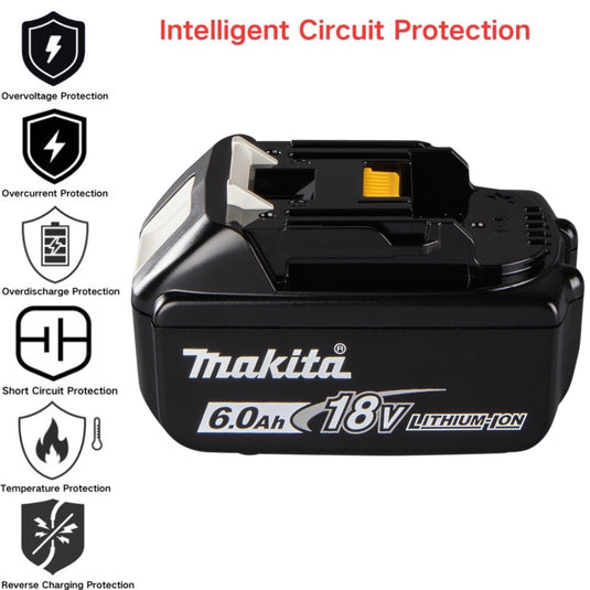 [BL1860B] Genuine Original Makita 18V - Replacement Electrical Tool Li-ion Battery