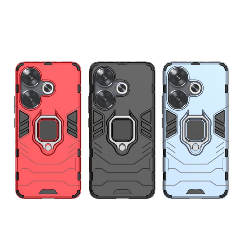 Cargue la imagen en el visor de la galería, Xiaomi Poco F6 - Heavy Duty Armor Case With Ring Holder Stand - Polar Tech Australia
