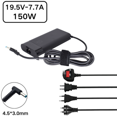 [19.5V-7.7A/150W][4.5x3.0][TPN-CA11] HP ZBook Studio G3, HP ZBook 15 G3 and HP ZBook 15u G3 mobile workstations AC power Supply Adapter Charger