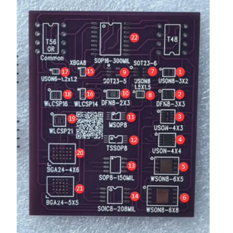 Load image into Gallery viewer, T22 Laptop Serial Number Modification BIOS Multi-Function Programming Adapter Board for WLCSP 4x3 and 4x5 WSON - Polar Tech Australia
