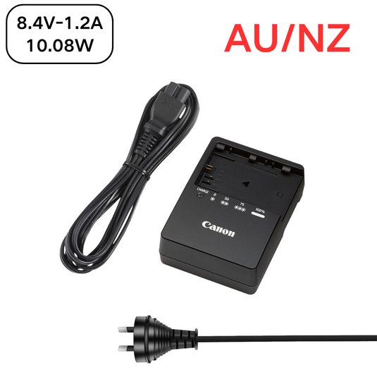 [LC-E6E][8.4V-1.2A] Canon EOS 5D4 5D3 60D 6D 80D 70D 5D2 6D2 - Camera Charger Power Supply Adapter