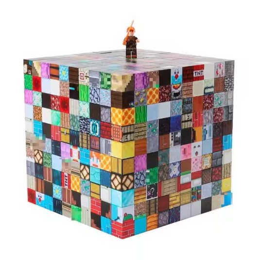 [400pcs] Minecraft Magnetic Building Blocks – 400pcs Random Mini Magnet Bricks Creative Educational Toy for Kids
