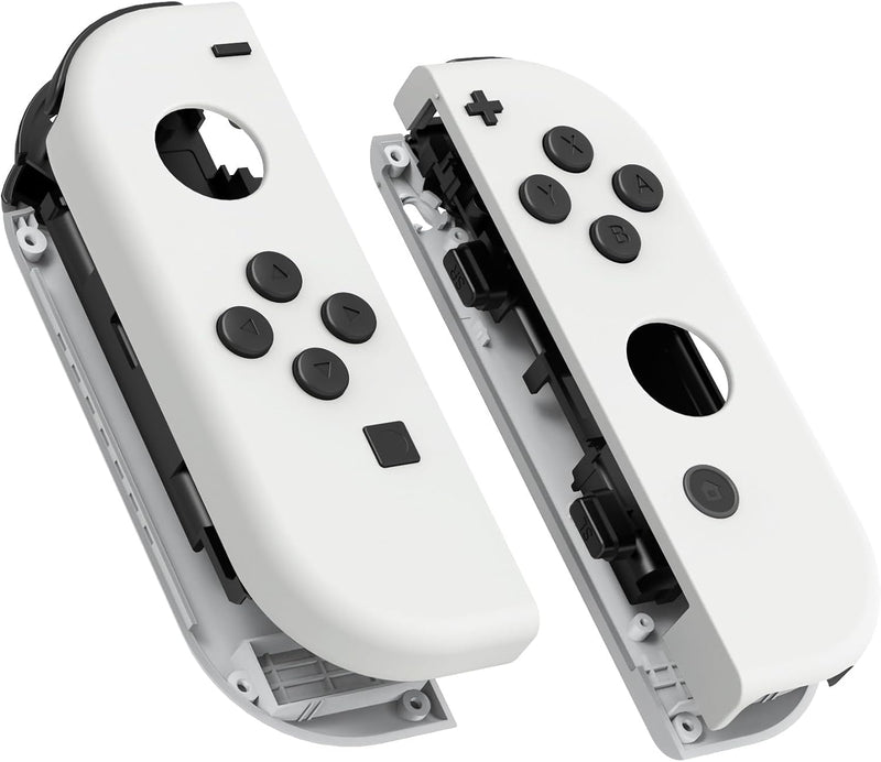 Cargue la imagen en el visor de la galería, Nintendo Switch &amp; Switch OLED White Custom Housing Case with Full Set Button for Joycon Handheld Controller Replacement Shell Buttons

