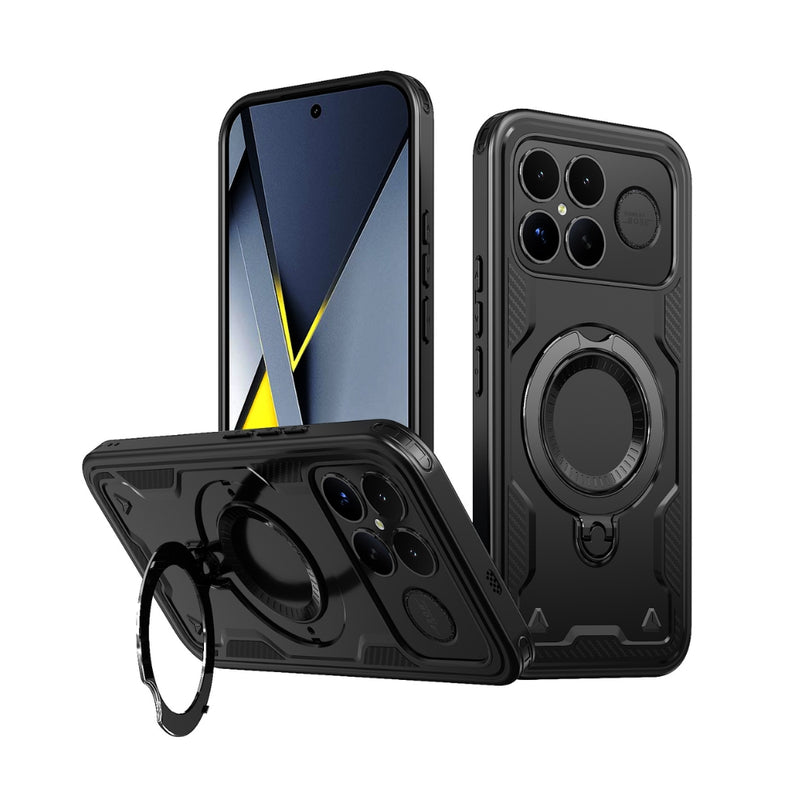 Load image into Gallery viewer, Xiaomi Poco X8 Pro Max - TPU+PC 2-in-1 Material Shockproof Protective Case with Metal Rotating Stand - Polar Tech Australia
