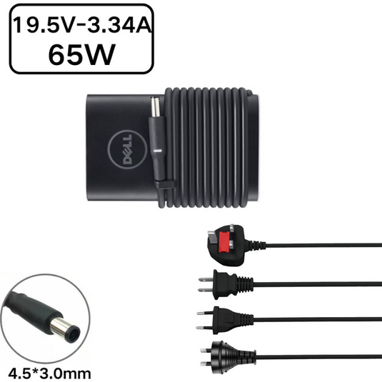 [19.5V-3.34A/65W][4.5*3.0][Round] Dell Inspiron Laptop AC Power Adapter Laptop Charger