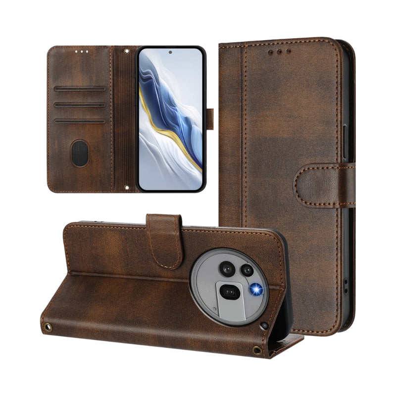 Load image into Gallery viewer, Nothing Phone (2a) - Line Splicing Buckle Retro Leather Phone Case
