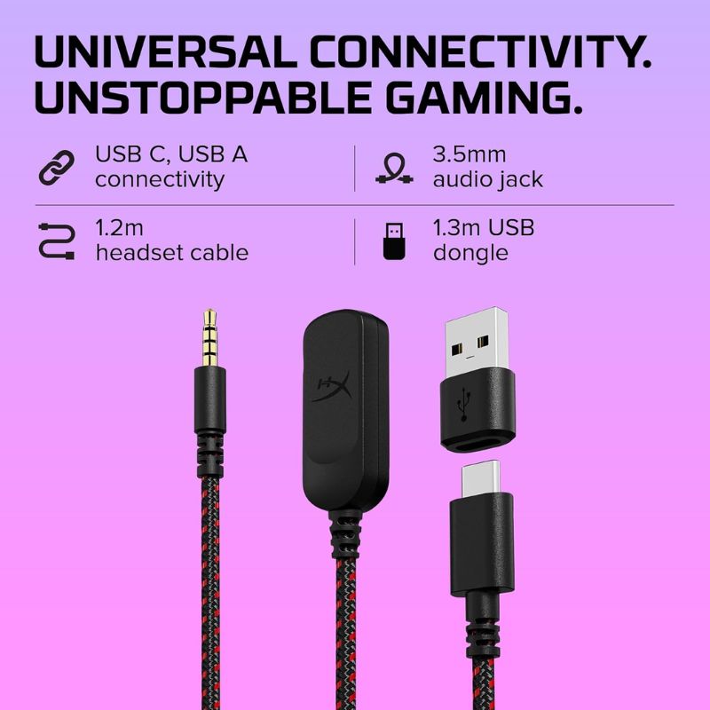 Cargue la imagen en el visor de la galería, HyperX Cloud II – Wired Gaming Headset for PC, PS5 / PS4. Includes 7.1 Virtual Surround Sound and USB Audio Control Box
