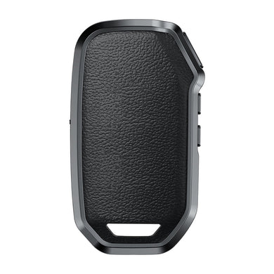 Kia Aluminum Alloy Genuine Leather Car Key Fob Case Cover For Sportage, EV6 GT, K3, K5, Optima, Cerato, Seltos, Sorento