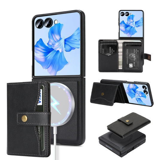 Samsung Galaxy Z Flip8 5G - MagSafe Magnetic Wallet Phone Case with Side Card Holder