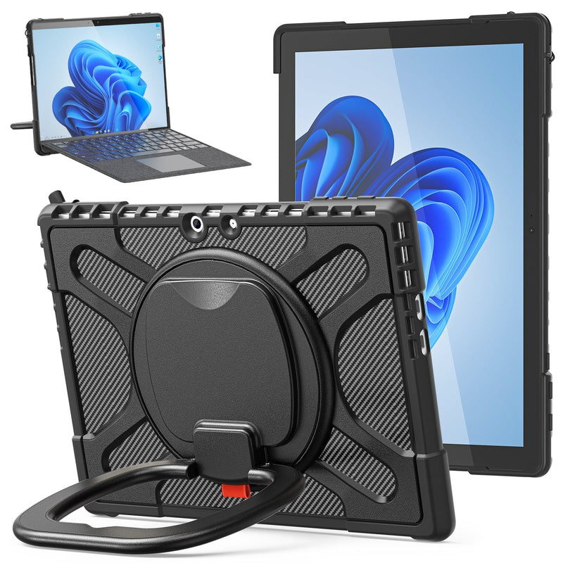 Load image into Gallery viewer, Microsoft Surface Go 1/2/3/4 - 360 Degree Rotate Shockproof Heavy Duty Tough Stand Case Cover With Pen Holder - Polar Tech Australia
