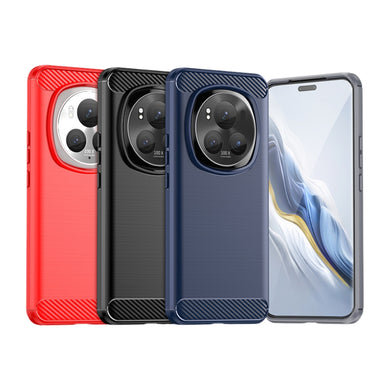 Honor Magic6 Pro (BVL-AN16, BVL-N49) - Carbon Fiber Brushed Texture TPU Phone Case