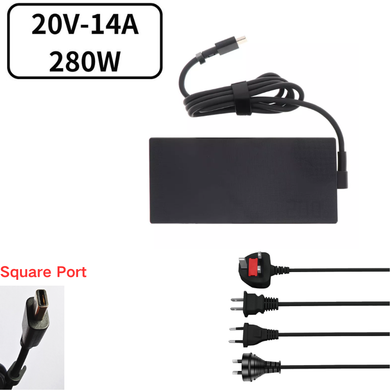 [20V-14A/280W][Square Port] Asus ROG Strix Scar 16 2025 G615 G635 Series - Laptop AC Power Supply Adapter Charger