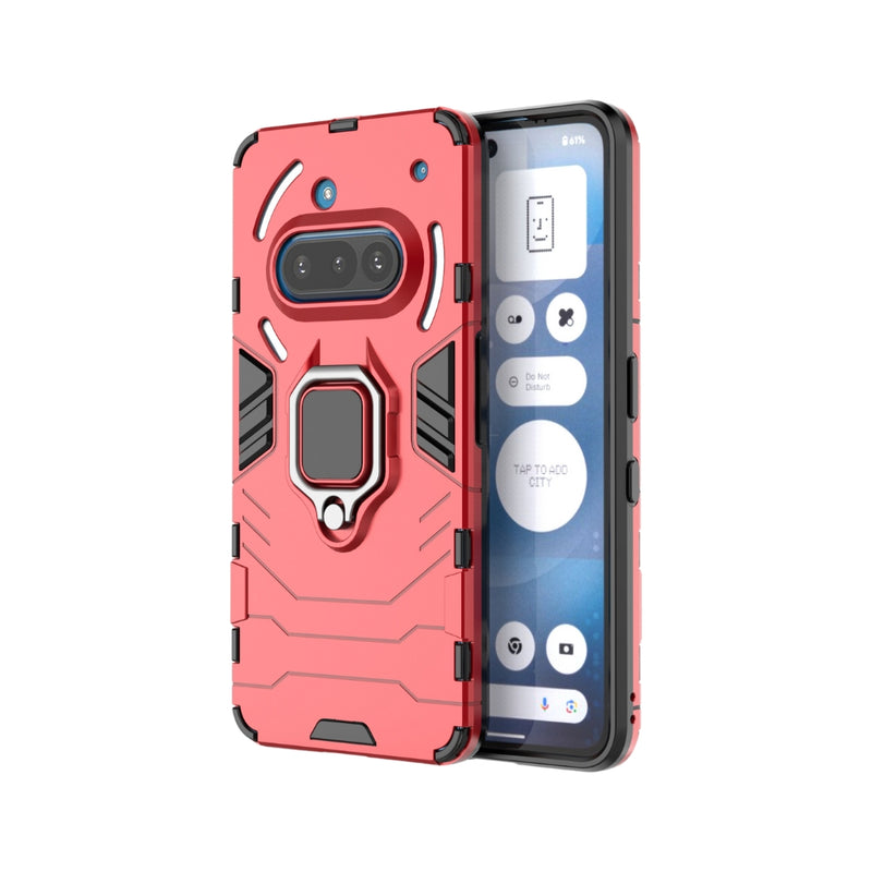 Load image into Gallery viewer, Nothing Phone (3a) Pro - Heavy Duty Armor Case With Ring Holder Stand
