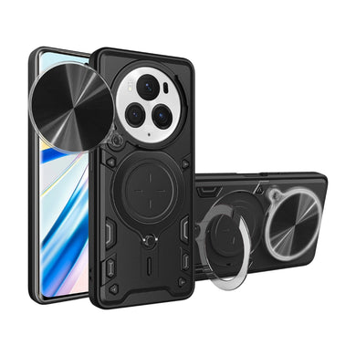 Honor Magic6 Lite (ALI-NX3) - Heavy Duty Sliding Camshield Ringer Holder Phone Case
