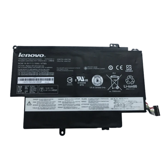 [45N1704] Lenovo ThinkPad Yoga 12 20DK / ThinkPad Yoga (Type 20C0, 20CD) Series - Laptop Replacement Battery