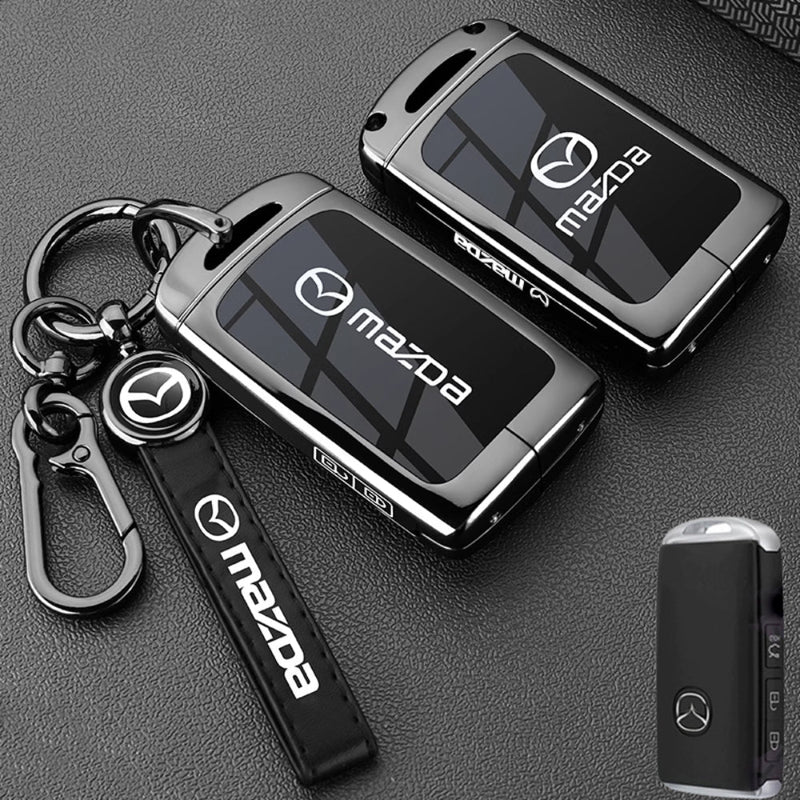Chargez l&#39;image dans la visionneuse de la galerie, Mazda Zinc Alloy Car Key Fob Protective Case Cover For CX5, CX3, CX30, CX7, CX9, Mazda 2, 3, 6
