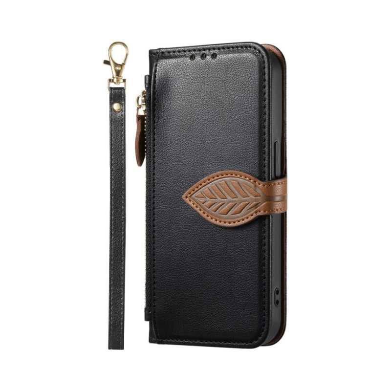 Load image into Gallery viewer, Apple iPhone 16e/17e - Leaf Design Flip Case with Magnetic Closure - Polar Tech Australia
