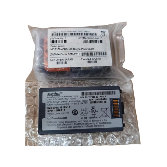 [82-127909-01] MotoRola Symbol MC3190G MC3090 MC3100 Series - Replacement Battery