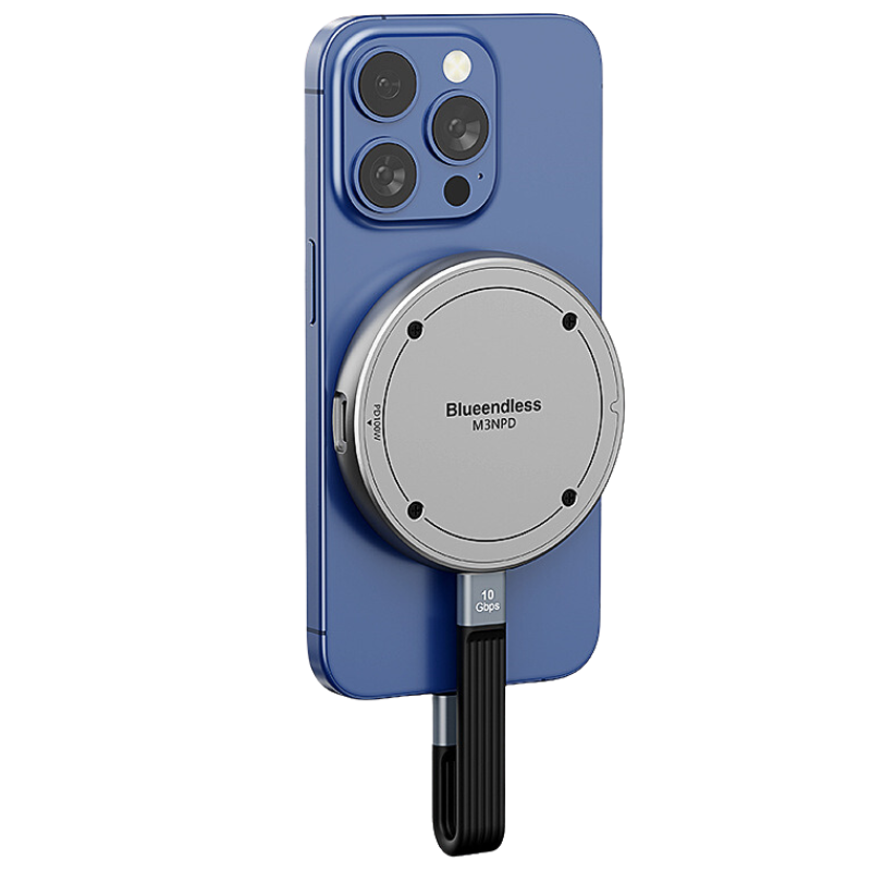 Chargez l&#39;image dans la visionneuse de la galerie, Magnetic M.2 2230 NVMe SSD Enclosure with Magsafe for iPhone 16 15 Pro Max ProRes, USB C to NVMe Adapter,External SSD Case for MacBook, iPad Pro - Polar Tech Australia
