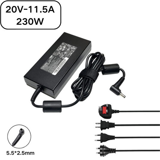 [20V-11.5A/230W][5.5*2.5] MSI GS66 GS76 WS66 WS76 Msi Creator 15 17 Laptop AC Power Supply Adapter Charger