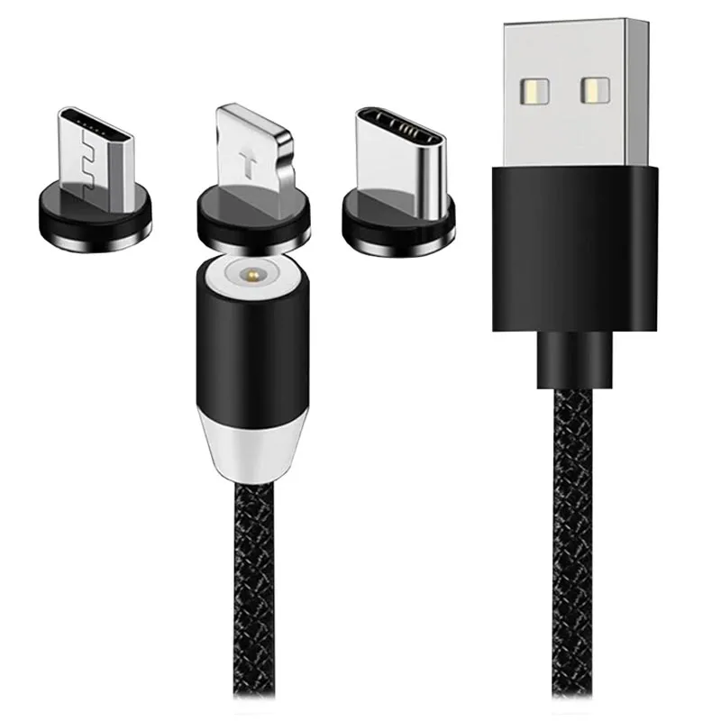 Load image into Gallery viewer, [Lightning / Micro / USB Type C] 3 in 1 Magnetic Charging Adapter Charger Cable Kit
