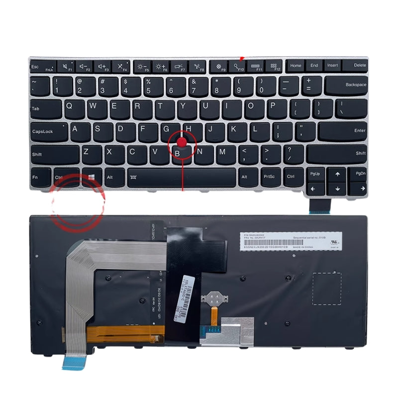 Cargue la imagen en el visor de la galería, Lenovo Thinkpad T470S T460S Series - Laptop Keyboard With Backlit US Layout - Polar Tech Australia

