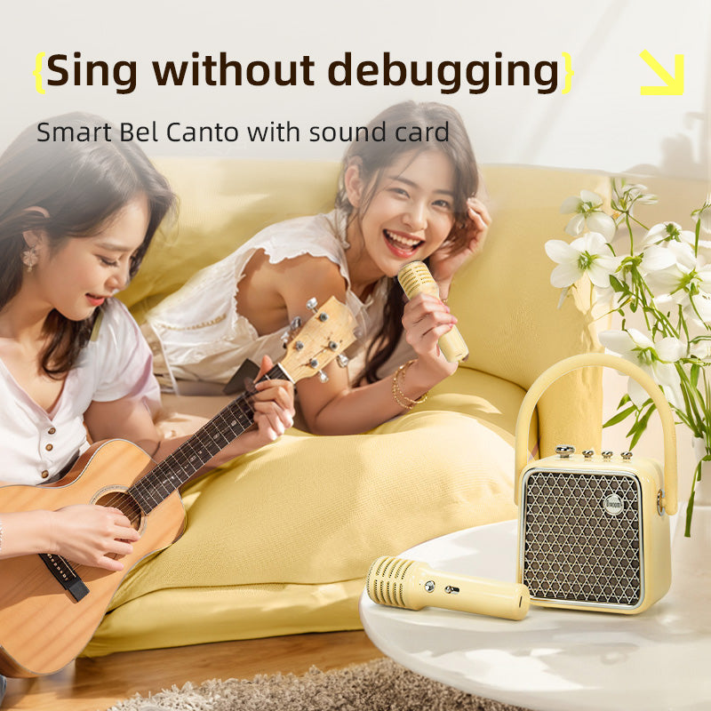 Cargue la imagen en el visor de la galería, Divoom SongBird-HQ-SE Portable Bluetooth Speaker Dual Microphone Microphone Singing Camping Birthday Perfect Gift
