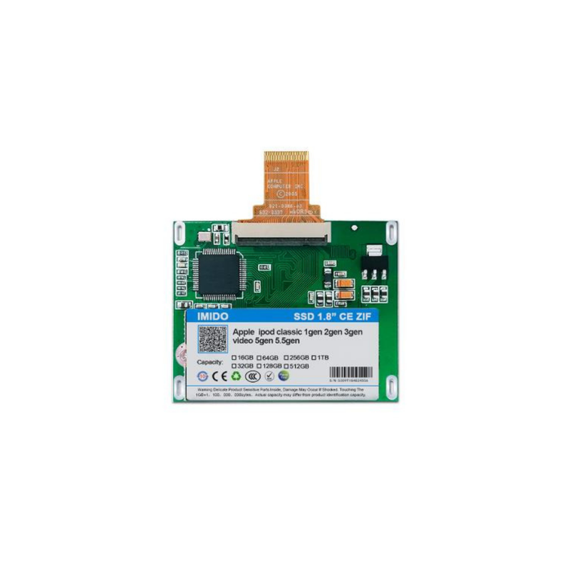 Cargue la imagen en el visor de la galería, Disco duro SSD de 128 GB/256 GB compatible con Apple iPod Classic y batería extendida mejorada
