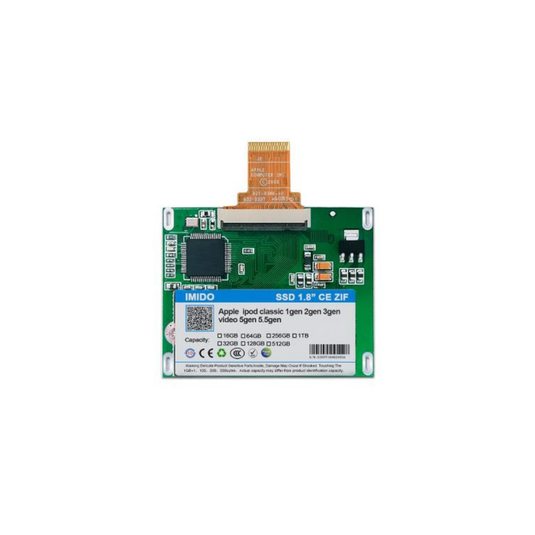 Disco duro SSD de 128 GB/256 GB compatible con Apple iPod Classic y batería extendida mejorada