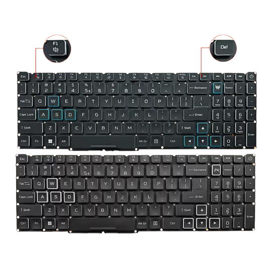 Acer Predator Helios Neo 16 PHN16-71-51F4 N22Q22 / Nitro 16 AN16-51 - Laptop Keyboard With Backlit US English Layout - Polar Tech Australia