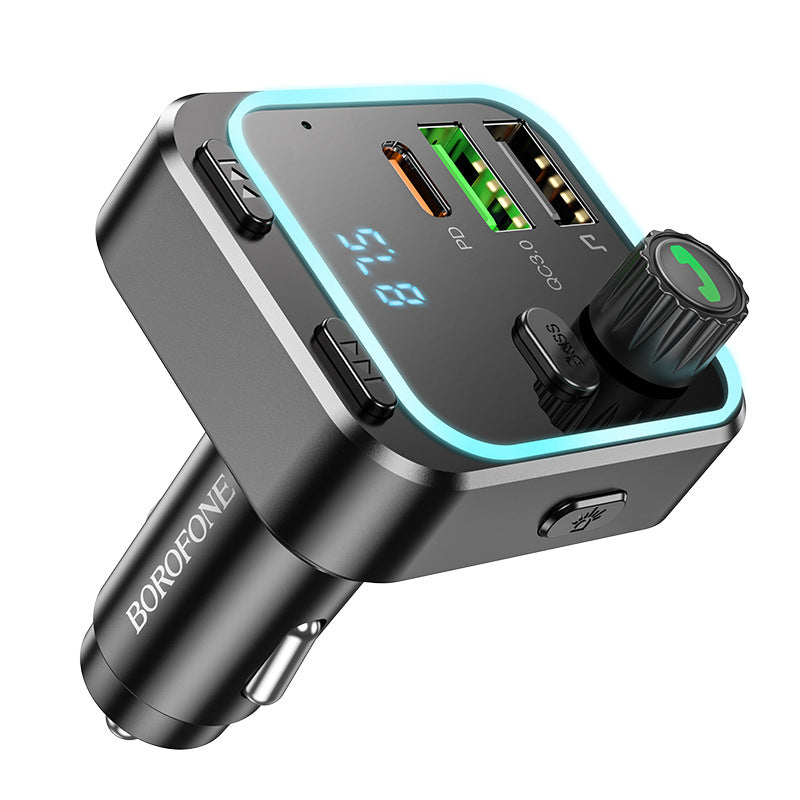 Load image into Gallery viewer, [BC53] HOCO Dual USB + PD USB-C Port 20W Car Charging Adapter With FM Transmitter
