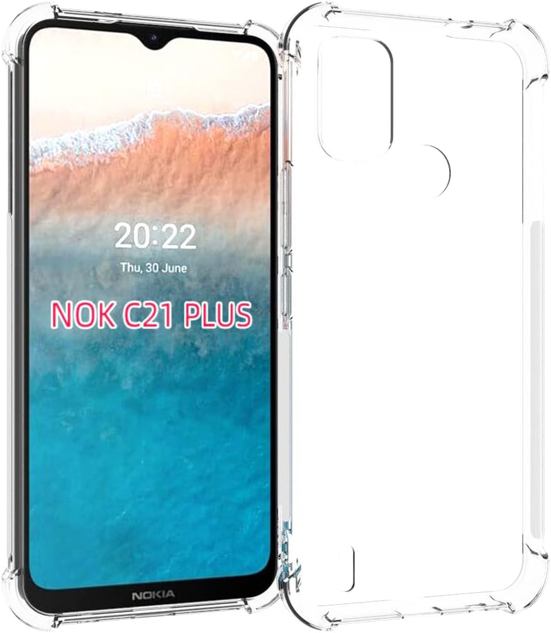 Load image into Gallery viewer, Nokia C21 Plus - AirPillow Cushion Transparent Soft Clear TPU Four Corners Protective Case - Polar Tech Australia

