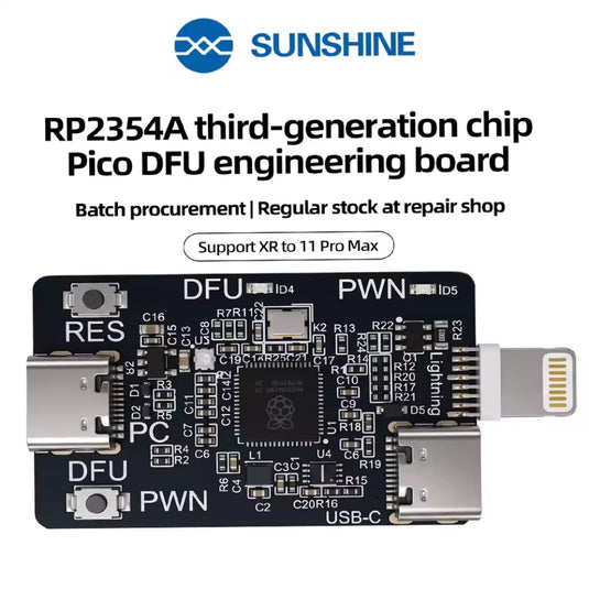 SUNSHINE RP2354A DFU Engineering Board iPhone PWN Mode Tool A12/A13 Device Repair Tool